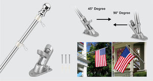 6FT Flag Pole Kit for House  1" Outdoor