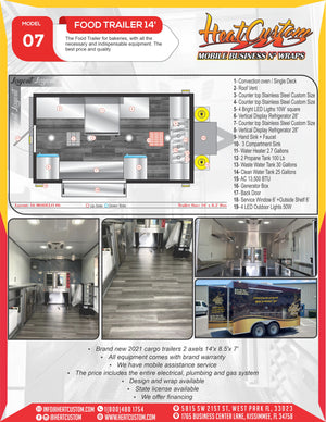 14' Fully Loaded Bakery Trailer Special